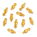 Matte gold fish-shaped 304 stainless steel connectors for DIY jewelry necklace and bracelets - Style 26 Fish (4X11mm) / Gold