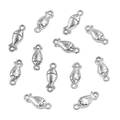 Silver fish shaped metal connector charms in stainless steel for DIY jewelry making - Style 26 Fish (4X11mm) / Steel