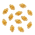Golden windmill flower connectors in 304 stainless steel for DIY jewelry making - Style 8 Flower (5X8mm) / Gold