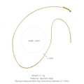 Slim 1.2mm gold stainless steel DIY necklace chain with long bar and ball pendant end - Adjustable Pull Y-Necklace / Gold