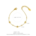 Minimalist 18K gold-plated stainless steel pig nose chain bracelet with adjustable clasp - Pig Nose Link / Gold
