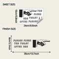 Details van velformaat 24x15cm en eindformaat 35x8cm voor toilet muurstickers - 15x24cm