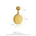 Stainless steel gold tree of life pendant charm for necklaces and DIY jewelry - Tree of Life Style (K27) / Gold