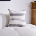 Modern geometric striped square pillow case on a white sofa for home living room decor - 30-50 / Grey Stripe Cushion Cover