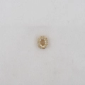 Detailed view of gold-plated letter O pendant featuring pave-set sparkling zircon stones - Letter O Pendant