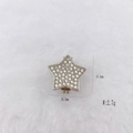 Silver star pendant with clear zircon stones measuring 15.5mm by 16.5mm weighing 2.7g - Silver Star (Style 133)