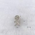 Silver boy charm with white cubic zirconia for stainless steel watch band jewelry - Silver Rhinestone Boy (Style 145)