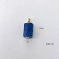 Lapis Lazuli cilindrische hanger met gouden sluiting, lengte 19,4 mm voor kettingen - Lapis Lazuli Cilindrische Stijl (#3 Lapis)