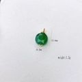 Groene kristallen hanger met gouden metalen details en gefacetteerde zeshoek - Groene Agaat Zeshoek Gefacetteerde Stijl (#16 Green Agate)
