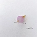Lichtpaarse gefacetteerde kristallen hanger met gouden sluiting 15,4 x 10,3 mm - Kunziet Gefacetteerde Stijl (#17 Kunzite)