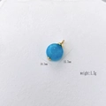 Blauwe gefacetteerde edelsteen hanger met gouden zetting 10,3 mm voor DIY sieraden - Sponskristal Blauwe Gefacetteerde Stijl (#19 Sponge Crystal)