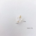 Transparante hartvormige kristallen hanger met gouden oog voor DIY sieraden, 10,2x13,6mm - Helder Kwarts Hart Stijl (#26 Clear Quartz)