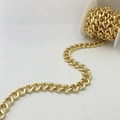 Catena a maglie dorate a forma di cuore su rocchetto per gioielli fai da te e borse - Modello a Cuore (Stile A)