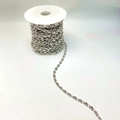 Silver-tone pig nose link chain roll for DIY jewelry making and necklace crafts - Small / Silver