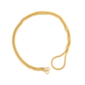 Collana a doppio strato a serpente dorata con finitura lucida e doppi ganci - Stile Oro a Doppio Strato / Oro