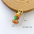 Detailed view of handmade fruit-style pendant showing 20mm height and 3g weight - Tropical Fruit Stack (Model #4) / Pendant Only (No Chain)