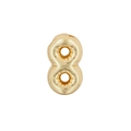 Pendentif doré numéro 8 style ballon avec finition polie et design minimaliste - Pendentif Uniquement (Sans Chaîne) / 8