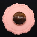 Polished tiger eye stone circular pendant with elegant gold plated rim for necklaces - Tiger's Eye