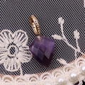 Pendentif en améthyste facettée en forme de losange avec bélière dorée pour bijoux - Améthyste