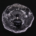 Poliertes schwarzes Herz-Naturstein-Parfümflaschen-Halskette mit silberner Kette - Schwarzer Achat