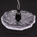 Pendentif flacon de parfum en pierre noire polie avec une chaîne argentée - Agate noire