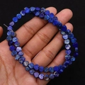 Blue heart-shaped natural stone beads for DIY jewelry and necklaces - Dark Blue Style (No. 3) / 6x6mm, 15g