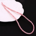 Close-up of 4x8mm pink cylinder natural stone beads for DIY jewelry accessories - 4x8mm / Pink (No.4)
