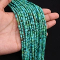 Perles de pierre impériale naturelle en forme d'os pour la création de bijoux DIY - 4x6MM / Bleu Lac (Style 8)