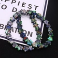 Star-shaped imperial stone beads with colorful natural texture for DIY jewelry making - 10x10x4mm / No.8 (Multicolor)