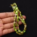 Dettaglio di perle in pietra imperiale screziata verde e marrone per gioielli fai-da-te - 6X8mm / Marmo Verde Marrone (N.3)