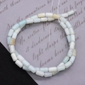 Light blue-green amazonite cylinder beads 4x8mm for DIY jewelry making - 1 Strand (4x8mm) / Aqua Mix
