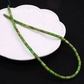 Green 4x8mm imperial stone cylinder beads with natural texture for DIY jewelry making - 4x8mm / Emerald Green (No.9)