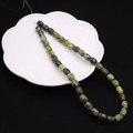 8x10mm cylindrical natural emperor stone beads with spotted texture for DIY jewelry - Barrel Beads / No. 10 (Yellow Green Black Spotted)