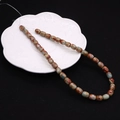 Imperial stone drum beads 8x10mm with multi-color natural texture for DIY jewelry making - Barrel Beads / No. 13 (Mixed Texture)
