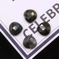 Gefacetteerde hartvormige labradoriet edelstenen met blauwe glans voor DIY-sieraden - Flitssteen (Labradoriet)