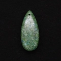 Macro detail of teardrop emperor stone pendant with natural mineral mosaic texture - Green Mineral Crystal (51)