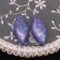 Colgante de piedra imperial púrpura en forma de marquesa para la creación de joyas - US 5