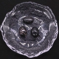 Set de tres piedras imperiales ovales pulidas con texturas negras y jaspeadas - Negro (No. 3) / 13x18mm