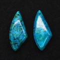 Levendige turquoise steenhangers in dolkvorm voor DIY-sieraden en halskettingen - Onregelmatige Dolkvorm / Blauwgroen Natuurlijk (Nr. 13)