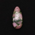 Pink and green teardrop stone pendant 15x34mm with pre-drilled hole for DIY jewelry - Pink And Green Mix (9)