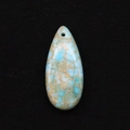 Waterdrop-shaped natural emperor stone pendant with unique blue and yellow marbled texture - Blue Green Yellow White Mix (14)