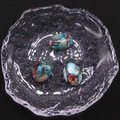 Tres piedras imperiales ovaladas azules, verdes y rojizas para joyería DIY - Azul Claro (14#) / 13x18mm