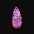 Pear shape synthetic turquoise pendant in deep purple with natural marble texture - Purple Pink Matrix (17)