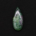 Waterdrop shaped anyolite stone pendant with natural green and purple patterns - Green Purple Black Mottled (33)