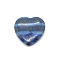 Lapis-lazuli naturel poli en forme de cœur avec tons bleus et points de pyrite dorée - Lapis-lazuli / 40mm