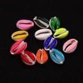 Mix of colorful natural freshwater shell beads for handmade DIY jewelry necklaces and crafts - Multi-Color Mixed Style / Pack of 20 (9x19mm)