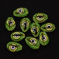 Macro di perline in conchiglia di ciprea con malocchio per gioielli fai da te - N. 7 (20 Pezzi/confezione) / 9x19mm,1.5g