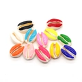 Set di perle in conchiglie naturali colorate per la creazione di gioielli e collane fai da te - Colori Misti (20 Pezzi Per Confezione) / 9x19mm,1.5g