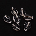 Natürliche Süßwassermuscheln in Schwarz und Weiß für DIY-Schmuck und Halsketten - Nr. 5 (20 Stück/packung) / 9x19mm,1.5g