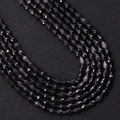 Faceted dark purple cat eye stone teardrop beads for DIY jewelry making - 4x6MM / Deep Purple(No.1)